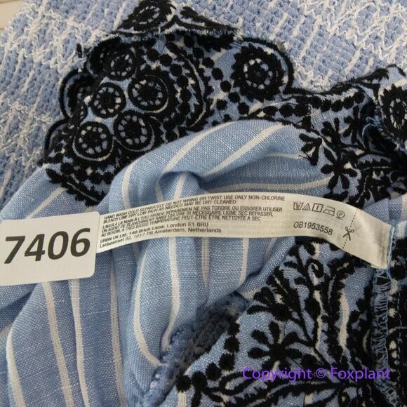 New! Anthropologie Maeve Smocked Linen Mini Skirt, size XL - Picture 14 of 14